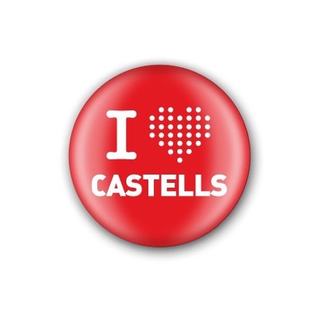 Xapa I love castells vermella