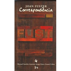 Llibre Correspondència Joan Fuster 4: MANUEL SANCHIS GUARNER, JOSEP GINER, GERMÀ COLÓN