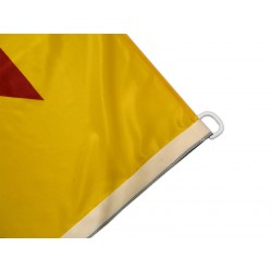 Bandera estelada roja estampada tipus màstil