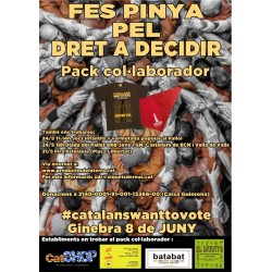 Pack samarreta+mocador casteller "Catalans want to vote"