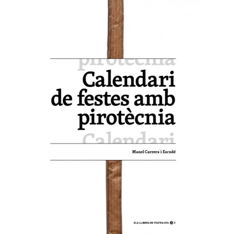 Llibre Calendari de festes amb pirotècnia