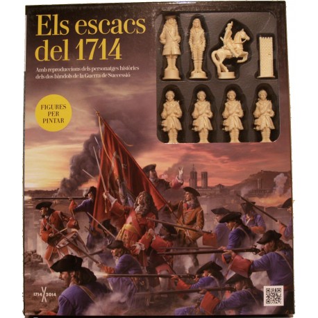 Joc d'escacs del 1714 SENSE PINTAR + pintures