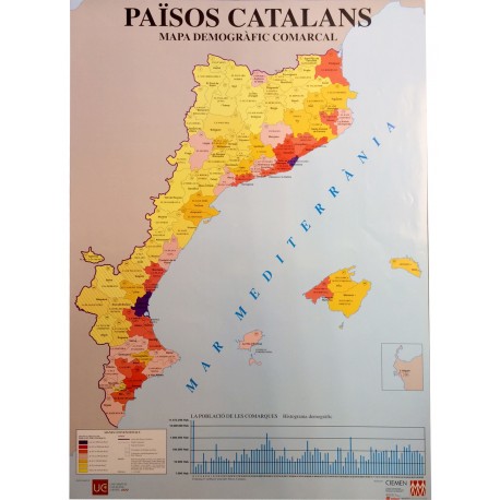 Mapa Països Catalans 100x70cm