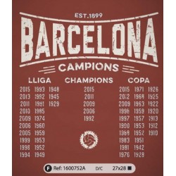 Samarreta unisex Barcelona Campions