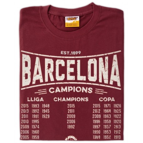 Samarreta unisex Barcelona Campions