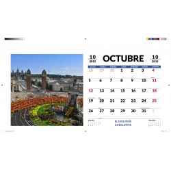 Calendari hol·lograma 3D El nou país Catalunya 2015-2016