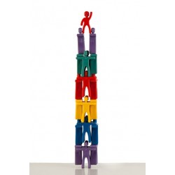 Bossa de castellers plàstic multicolor Cimets Cims