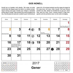 Calendari 2017 d'elements de la mitologia catalana