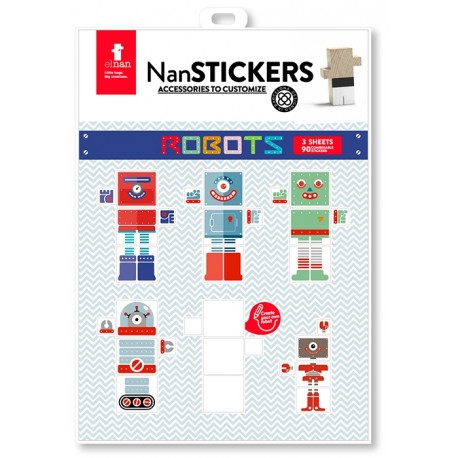 Adhesius El Nan Casteller Stickers ROBOTS