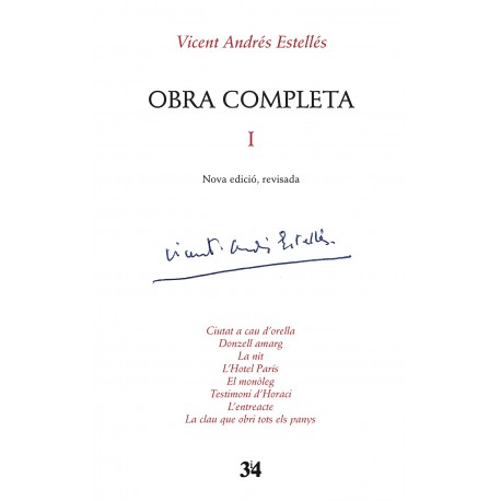 Llibre Vicent Andrés Estellés - Obra completa I