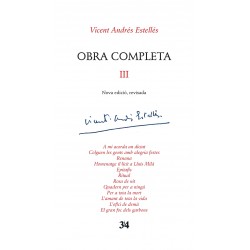 Llibre Vicent Andrés Estellés - Obra completa III