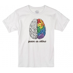Samarreta unisex Pensa en colors - cervell