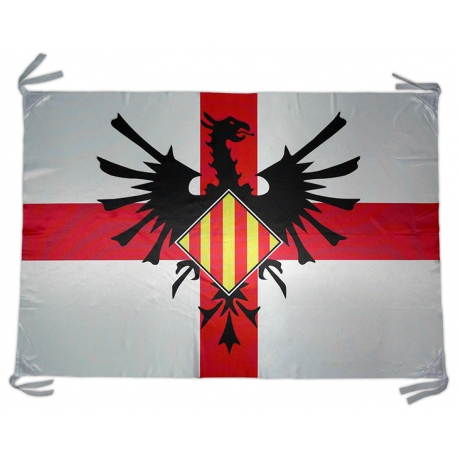 Bandera domàs Au Fènix i Creu de Sant Jordi