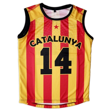 Samarreta infantil bàsquet Catalunya 14