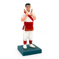 Figura de goma Bastoner de Vilafranca amb la faixa vermella