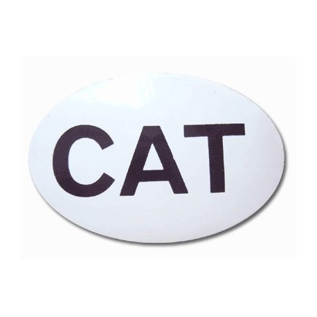 Adhesiu plàstic CAT petit el·líptic