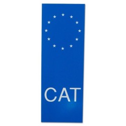 Adhesiu plàstic CAT per matrícula