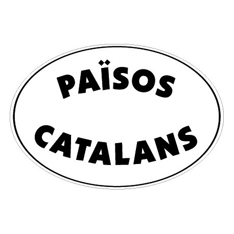 Adhesiu plàstic Països Catalans blanc gran