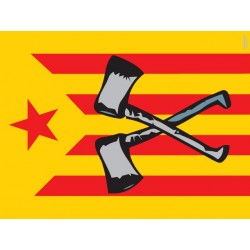 Bandera Estelada amb destrals